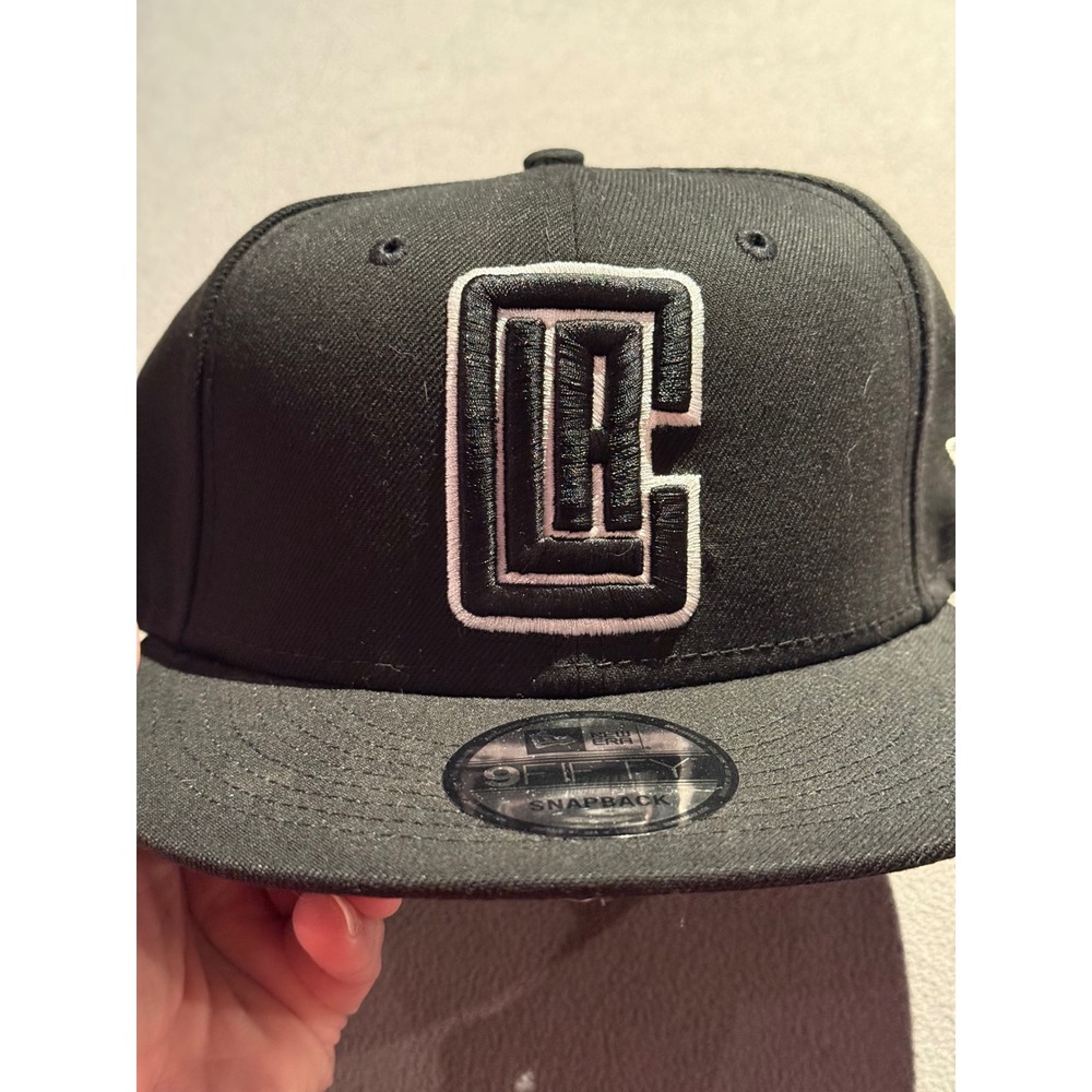 New Era 9FIFTY NBA Los Angeles Clippers Snapback Hat Black White OSFA 70353694